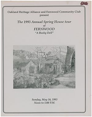Oakland Heritage Alliance 1993 Spring Walking Tours of Fernwood "A Bosky Dell" (May 16, 1993)