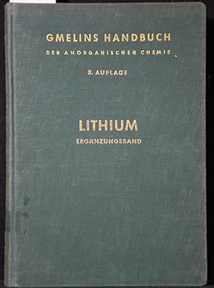 Handbuch der anorganischen Chemie. (Gmelin Handbook of Inorganic and Organometallic Chemistry). 8...