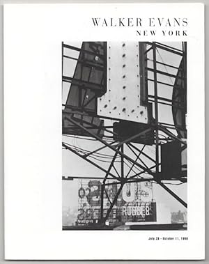 Bild des Verkufers fr Walker Evans: New York zum Verkauf von Jeff Hirsch Books, ABAA