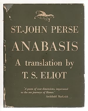 Seller image for ANABASIS: A Poem By St.-John Perse. for sale by Bookfever, IOBA  (Volk & Iiams)