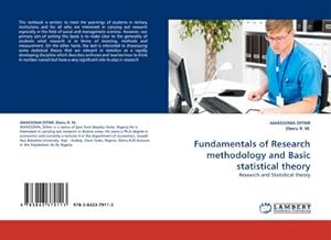 Seller image for Fundamentals of Research methodology and Basic statistical theory : Research and Statistical theory for sale by AHA-BUCH GmbH