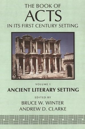 Immagine del venditore per Book of Acts in Its Ancient Literary Setting venduto da GreatBookPrices