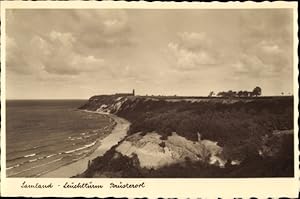 Seller image for Ansichtskarte / Postkarte Majak Brsterort Ostpreuen, Blick auf Strand, Leuchtturm for sale by akpool GmbH