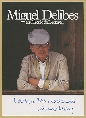 Imagen del vendedor de Miguel Delibes (1920-2010) - Rare signed photo - 90s a la venta por PhP Autographs