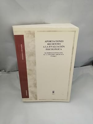 Immagine del venditore per Aportaciones recientes a la evaluaci�n psicol�gica (Primera edici�n) venduto da Libros Angulo