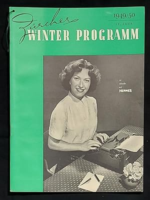 Zürcher Winter Programm 1949/50. 10. Jahr.