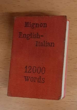 Mignon English Italian 12000 words mini dictionary