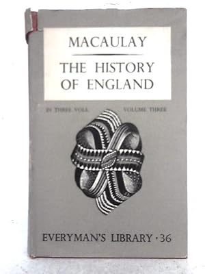 Image du vendeur pour The History of England from the Accession of James II; Volume III mis en vente par World of Rare Books