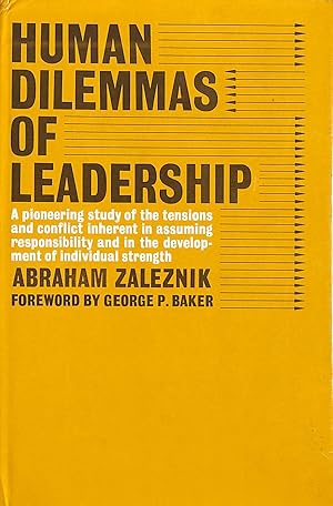 Immagine del venditore per Human Dilemmas of Leadership venduto da M Godding Books Ltd