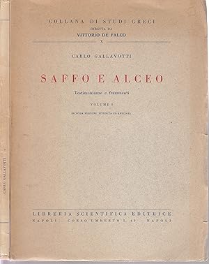 Saffo e Alceo. Testimonianze e frammenti. 2 volumes