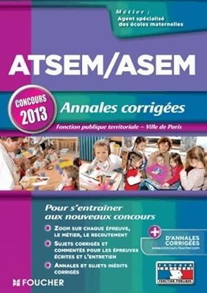 Bild des Verkufers fr Atsem/asem - annales corrig?s - concours 2013 - Brigitte Le Page zum Verkauf von Book Hmisphres