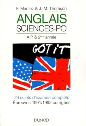 Anglais Sciences-Po - Thomson Maniez