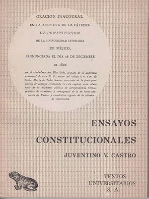 Seller image for ENSAYOS CONSTITUCIONALES. for sale by Librera Javier Fernndez