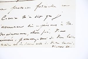 Lettre autographe signée adressée à Zoé du Vidal de Montferrier