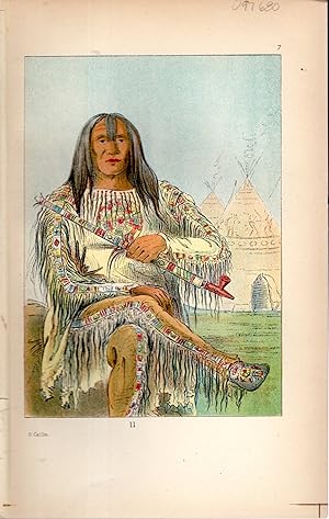 THE BLACKFOOT INDIANS TRIBE Chief Stu-Mick-o-sucks STORY OF AMERICA CARD 