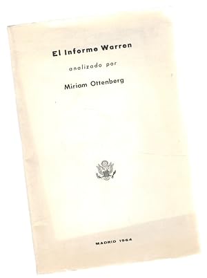 Seller image for El informe Warren, analizado por for sale by Librera Dilogo