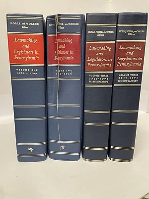 Bild des Verkufers fr LAWMAKING AND LEGISLATORS IN PENNSYLVANIA: A BIOGRAPHICAL DICTIONARY [Three Volumes in Four Books] zum Verkauf von Second Story Books, ABAA