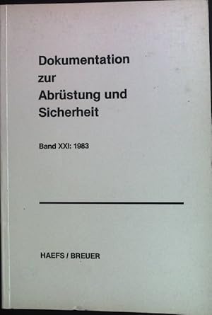 Bild des Verkufers fr Dokumentation zur Abrstung und Sicherheit Band 21, 1983 zum Verkauf von books4less (Versandantiquariat Petra Gros GmbH & Co. KG)