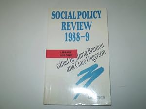 Seller image for Social Policy Review 1988-89 for sale by WeBuyBooks