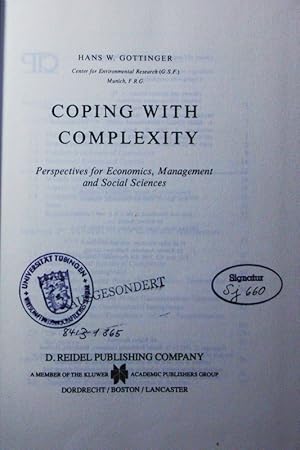 Bild des Verkufers fr Coping with complexity. perspectives for economics, management and social sciences. zum Verkauf von Antiquariat Bookfarm