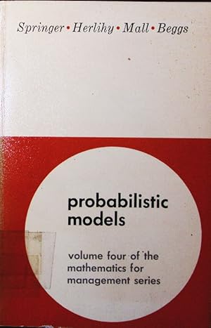 Image du vendeur pour Probabilistic models. mis en vente par Antiquariat Bookfarm