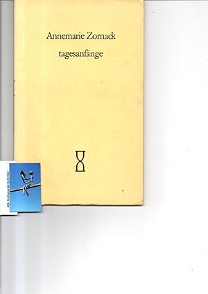 tagesanfänge. [signiert, signed, Widmung für Ernst Schönwiese]. Das neueste Gedicht Band 47.