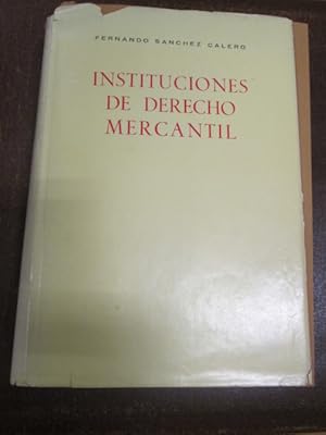 Image du vendeur pour INSTITUCIONES DE DERECHO MERCANTIL mis en vente par LIBRERIA AZACAN