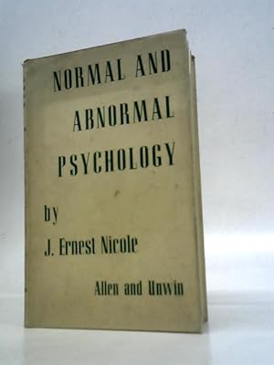 Bild des Verkufers fr Normal and Abnormal Psychology zum Verkauf von World of Rare Books