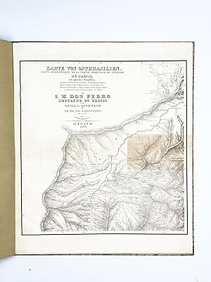 Karte Von Ostbrasilien. Carte géographique de la partie orientale de l'empire du Brésil, en quatr...