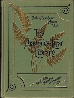 The Diaghilev-Lifar library. Ordre des vacations. Sotheby Parke Bernet Monaco S.A. 28 Novembre-1 ...