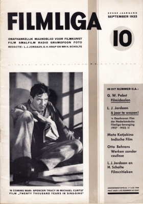 Filmliga. 6e jaargang nr. 10, September 1933.