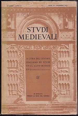 Seller image for Studi Medievali, 3a serie, anno II, fasc. II, dicembre 1961 for sale by Graphem. Kunst- und Buchantiquariat