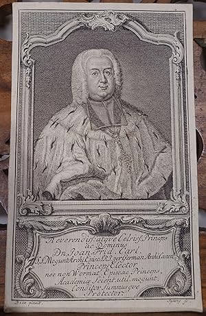 Porträt von Johann Friedrich Karl von Ostein (1689-1763), ab 1743 Erzbischof und Kurfürst von Mai...