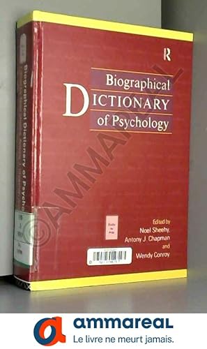 Bild des Verkufers fr Biographical Dictionary of Psychology zum Verkauf von Ammareal