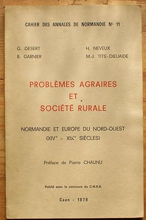 Seller image for Cahier des Annales de Normandie n11 - Problmes agraires et socit rurale - Normandie et Europe du Nord-Ouest (XIVe - XIXe sicles) for sale by Aberbroc