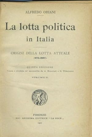 La lotta politica in Italia. Volume II