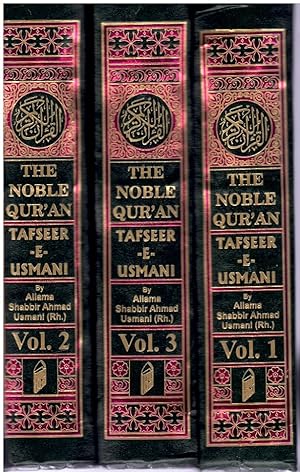 Seller image for THE NOBLE QUR'AN: TASFEER-E-USMANI [THREE VOLUME SET] for sale by Books on the Boulevard