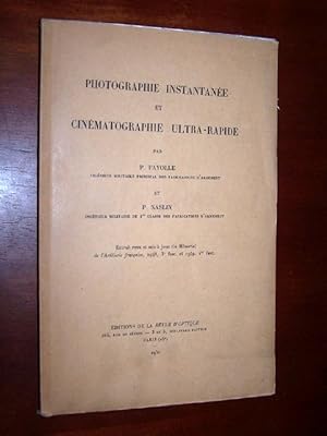 Imagen del vendedor de Photographie instantane et cinmatographie ultrarapide a la venta por Antiquarian Bookshop