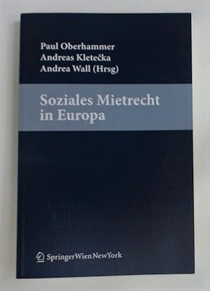 Immagine del venditore per Soziales Mietrecht in Europa. venduto da Plurabelle Books Ltd