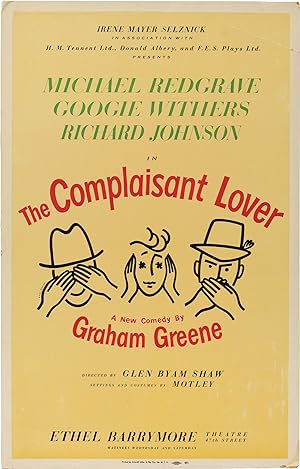 Immagine del venditore per The Complaisant Lover (Original poster for the 1961 Broadway play) venduto da Royal Books, Inc., ABAA