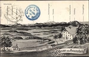 Ansichtskarte / Postkarte Obertrum am See Salzburg, Partie auf dem Haunsberg mit Kaiserbuche, Ber...