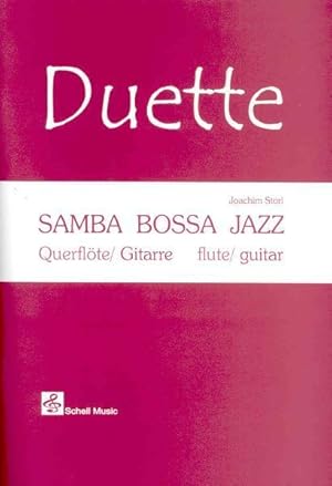 Image du vendeur pour Samba-Bossa-Jazz, fr Querfloete und Gitarre, Gitarrenpartitur u. Floetenstimme, mit Audio-CD mis en vente par moluna