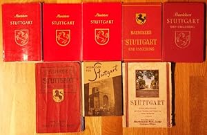 Baedekers Stuttgart (3x), Baedekers Stuttgart und Umgebung (2x), Führer durch Stuttgart und Umgeb...