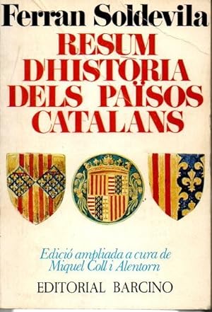 Seller image for RESUM D'HISTORIA DEL PAISOS CATALANS. for sale by Librera Javier Fernndez