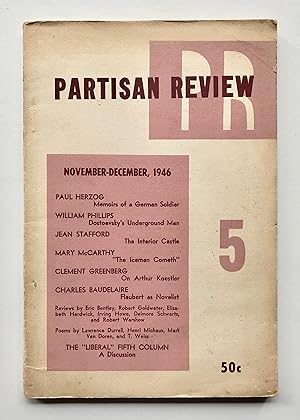 Immagine del venditore per Partisan Review, Volume XIII, No. 5, November-December 1946 venduto da George Ong Books