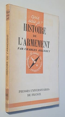 Bild des Verkufers fr HISTOIRE DE L'ARMEMENT - Paris 1948 zum Verkauf von Llibres del Mirall