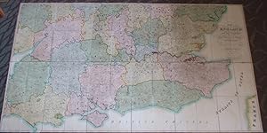 The Grand Southern Tour of England.East, West and Inland Counties [ Map Measures 178x102.cm. ]