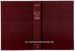 Bild des Verkufers fr The Generation of the Roman Republic. zum Verkauf von Heinrich Heine Antiquariat oHG