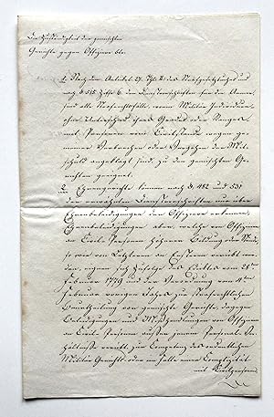 Allerhöchstes Reskript an das General Auditoriat vom 16. April 1825