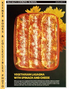 McCall's Cooking School Recipe Card: Pasta, Rice 17 - Lasagna Florentine : Replacement McCall's R...